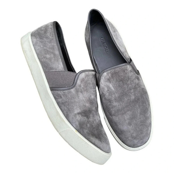 Vince grey suede slip on sneaker size 8 - Picture 1 of 7